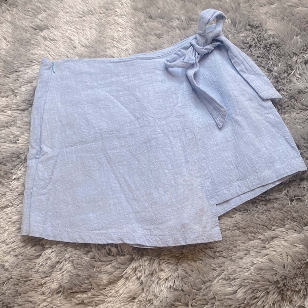 Shein Baby Blue Shorts Skort Size Small Excellent Condition